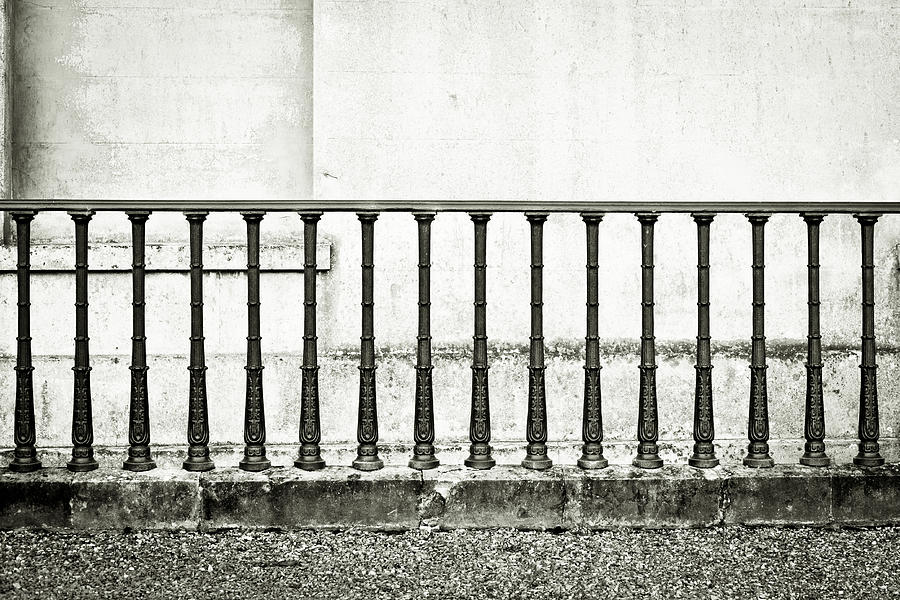 Black And White Photograph - Railings by Tom Gowanlock
