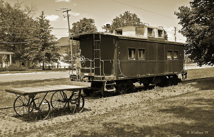 Railroad Car and Wagon Photograph by Brian Wallace
