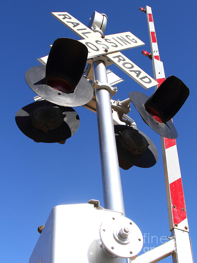 Railroad Crossing Sign And Gate 7d Photograph By Wingsdomain Art And Photography