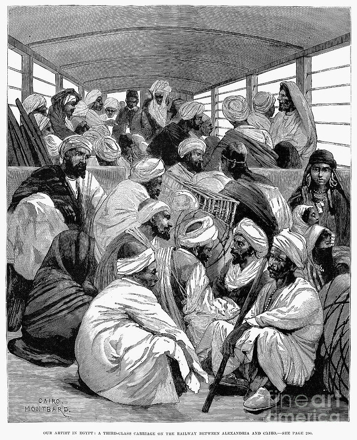 Transportation Photograph - Railroad: Egypt, 1882 by Granger