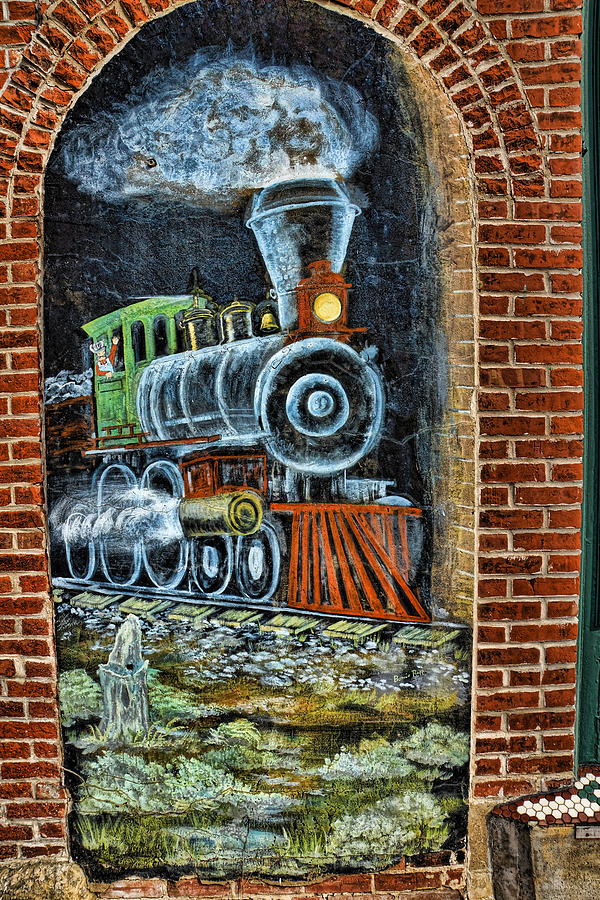 Railroad Mural Photograph by Alan Hutchins