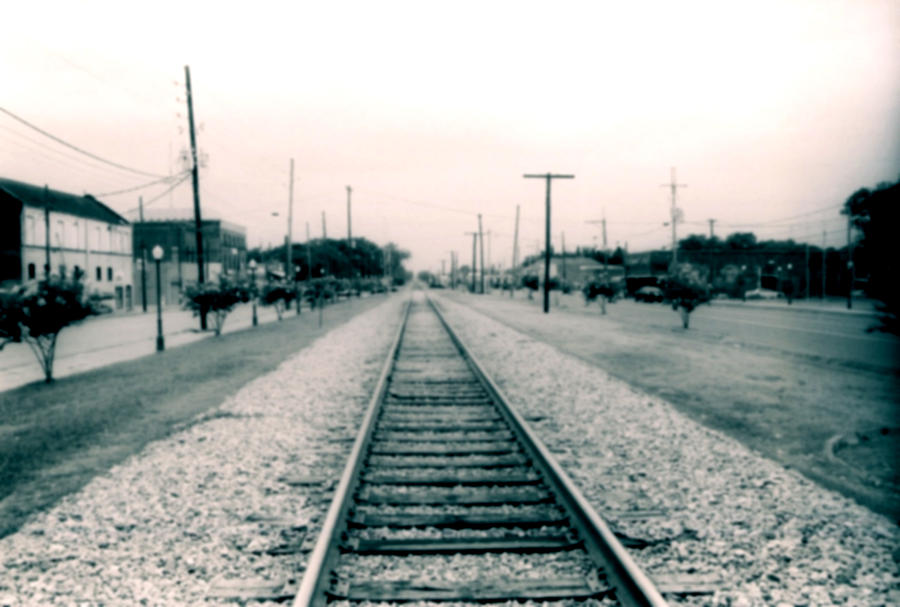 Railroad Tracks Rayville Louisiana Photograph by Doug Duffey