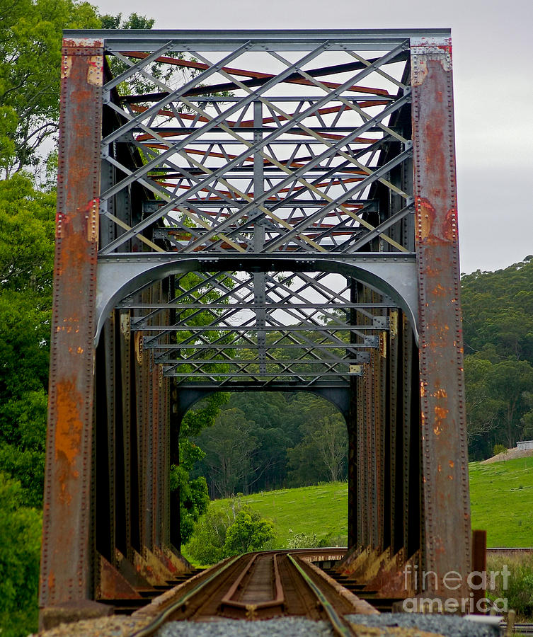 Railway bridge on the way to Wingham Photograph by Blair Stuart