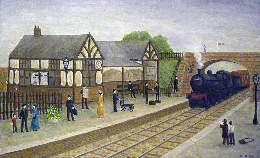 the railway station painting