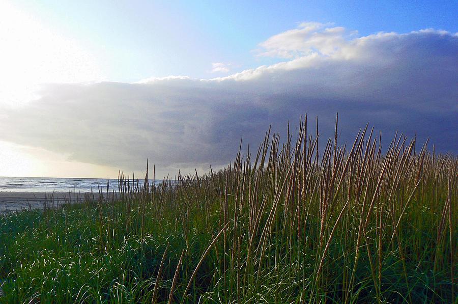 Rain Cloud Over the Dunes Photograph by Pamela Patch
