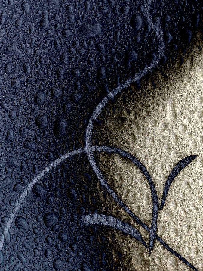 Abstract Digital Art - Rain Drops by Chandra McMullen