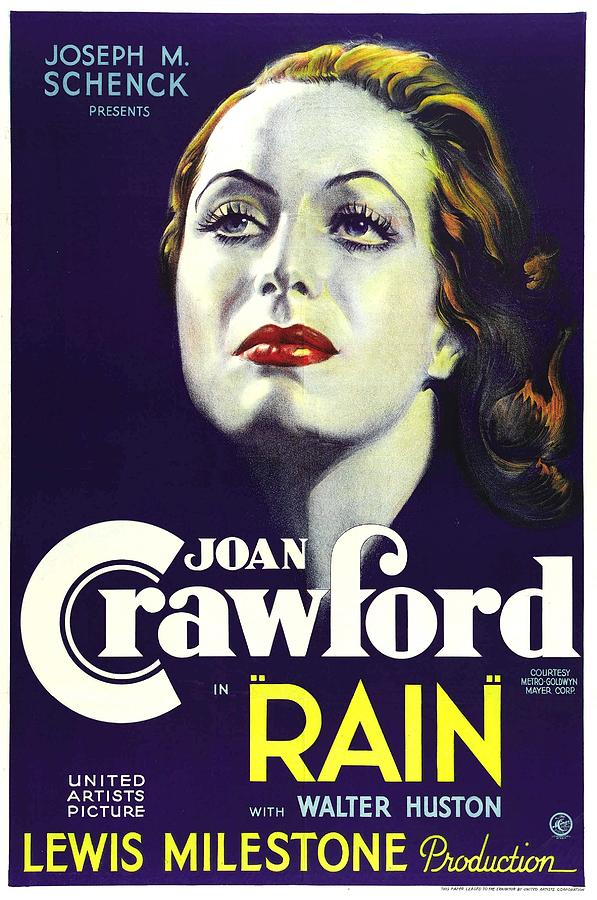 Rain, Joan Crawford, 1932 Photograph by Everett