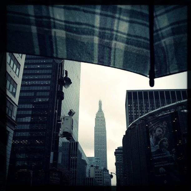 New York City Photograph - #rain #nyc #empirestate #tagstagram by Arkady Sandler