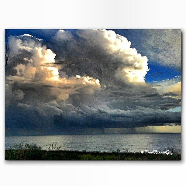 Storm Photograph - Rain #storm Over The Pacific Ocean. (3 by John Schultz