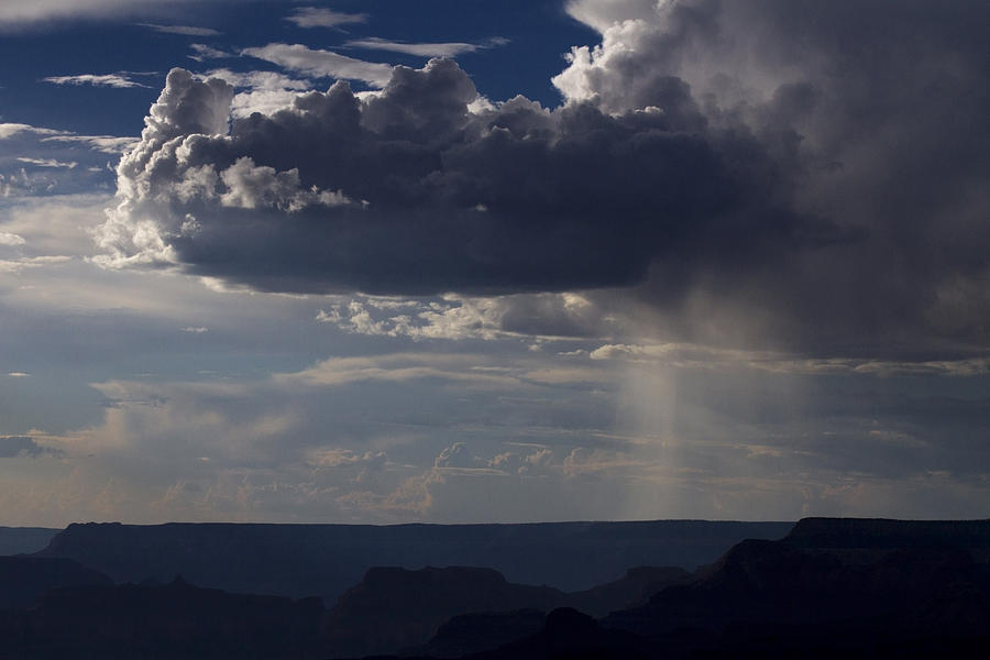 Rain tube at the Grand Canyon Photograph by Sven Brogren