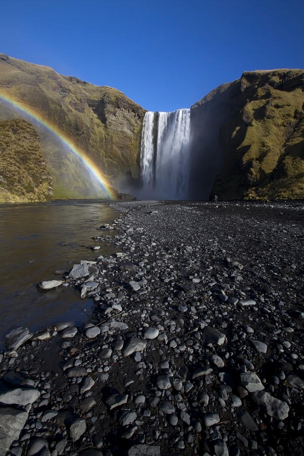 Rainbow and Waterfall Photograph by Sven Brogren