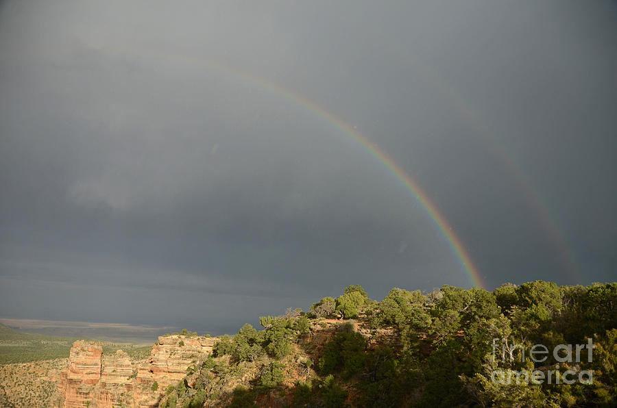 Rainbow at Grand Canyon Photograph by Cassie Marie Photography