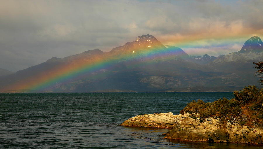 Rainbow at the End of the World  Photograph by Bruce J Robinson