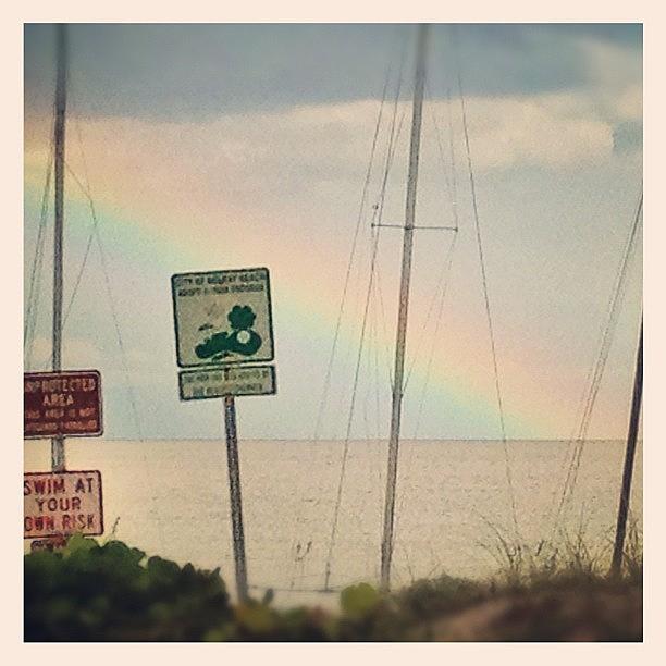 Boat Photograph - #rainbow #beach And #boats - #swim At by Beach Bum Chix