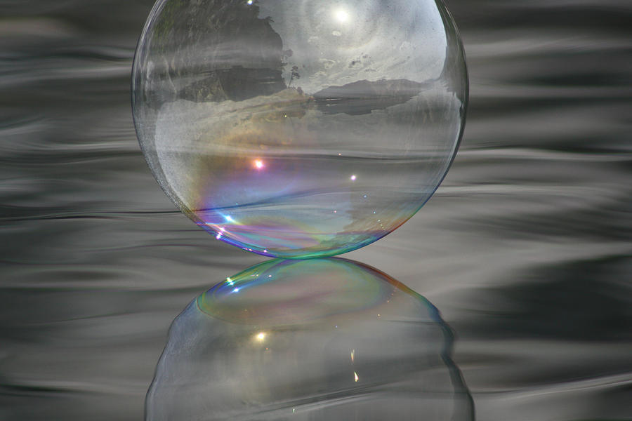 Rainbow Bubble Connection Photograph by Cathie Douglas