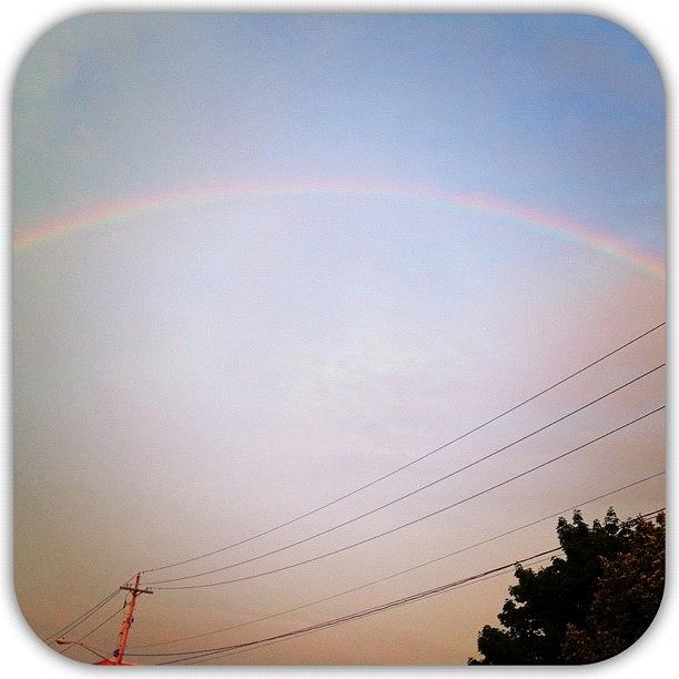 Cleveland Photograph - Rainbow Connection. // #rainbow #sky by Jeannie Starks