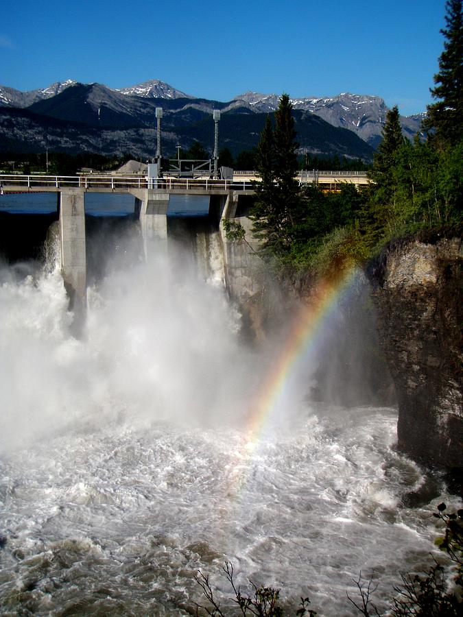 Mountain Photograph - Rainbow dam by Jonathan Lagace