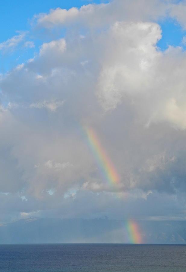 Rainbow from Molokai Photograph by Kirsten Giving