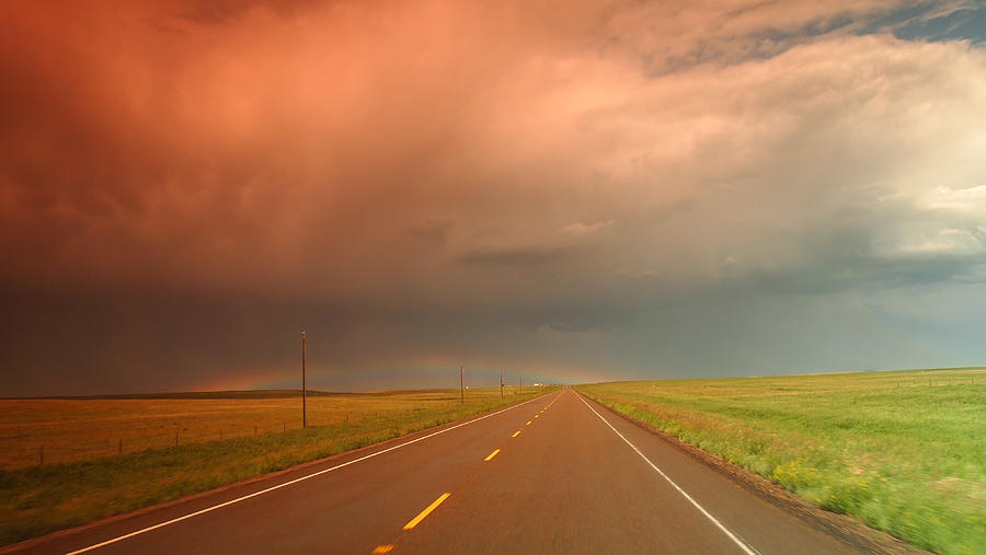 Landscape Photograph - Rainbow Highway by Kelsey Horne