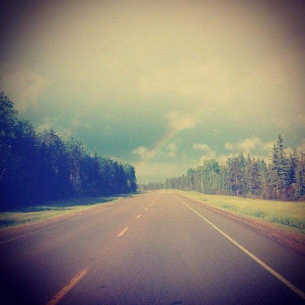 Simple Photograph - #rainbow #highway #simple #peaceful by Maygen Heap