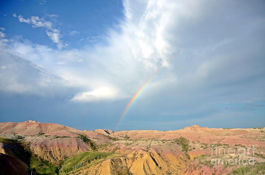 Rainbow in the Badlands Photograph by Cassie Marie Photography
