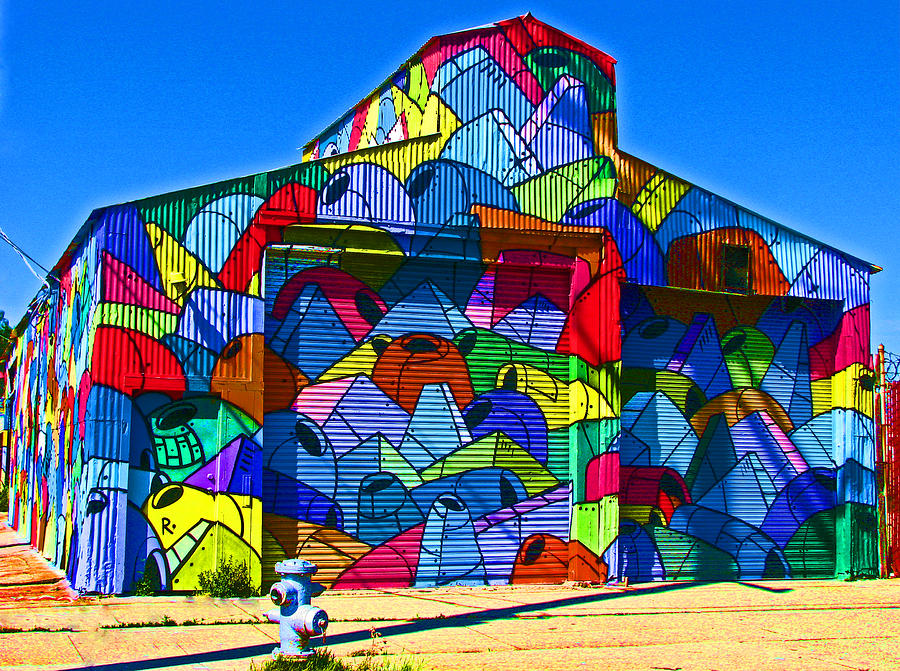 Oakland Photograph - Rainbow Jug Building by Samuel Sheats