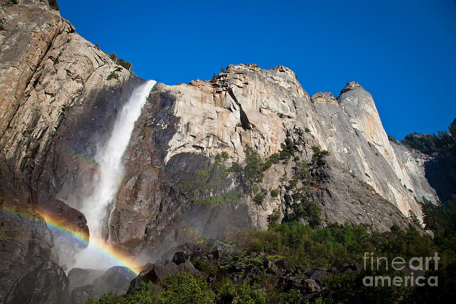 Rainbow on Bridalveil Fall Photograph by Olivier Steiner