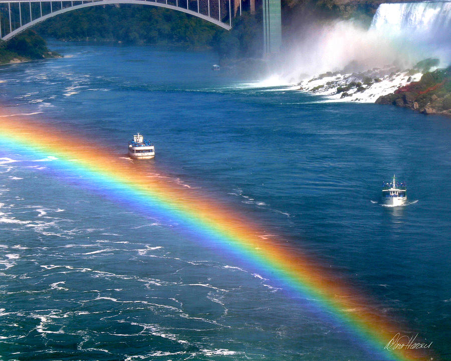 Rainbow on Niagara Falls Photograph by Diana Haronis