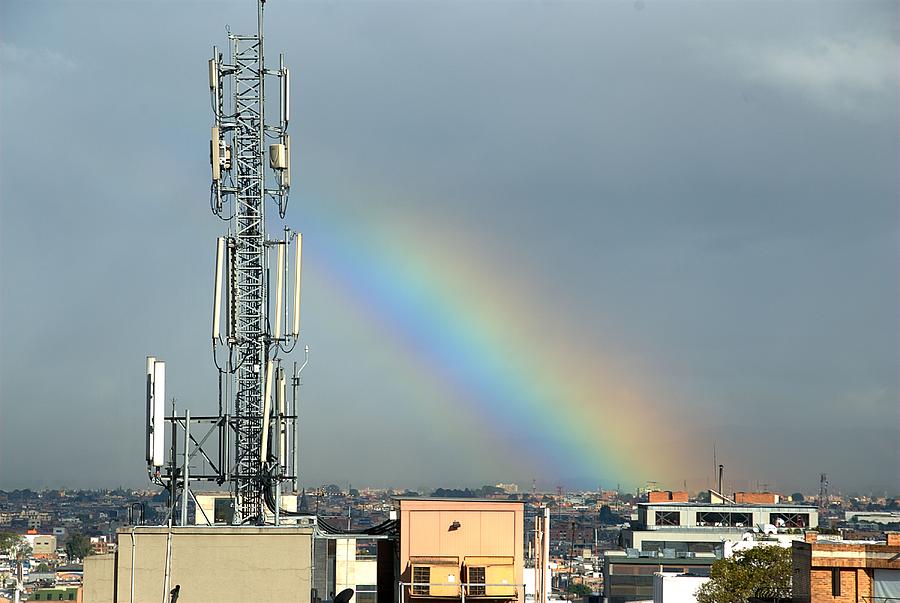 Rainbow over Bogota Photograph by Steven Richman