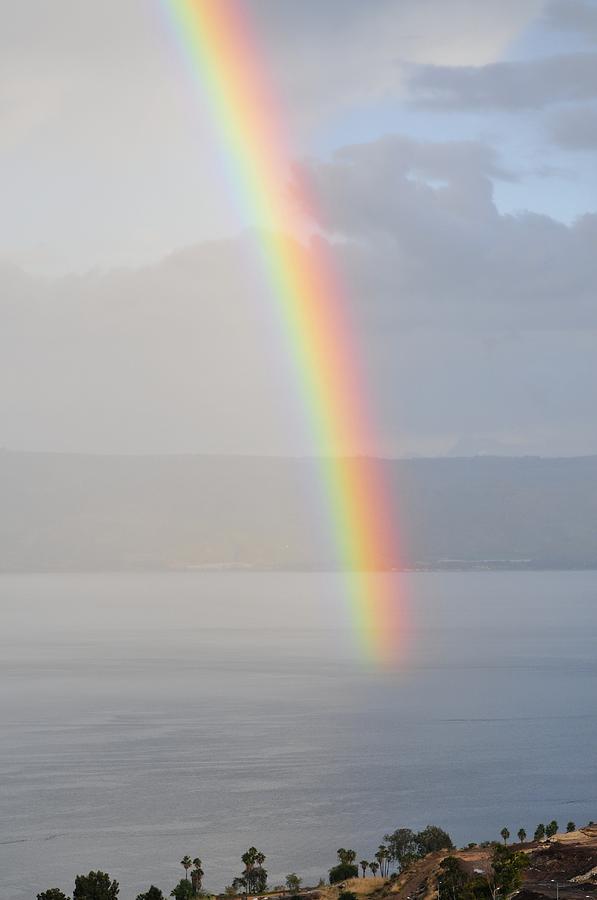 Rainbow Over Sea Of Galilee Photograph by Photostock-israel