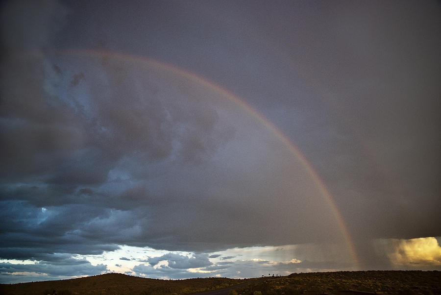 Petrified Forest National Park Photograph - Rainbow over the Painted Desert by Melany Sarafis