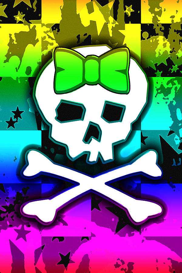 Rainbow Skull 4 Of 6 Digital Art