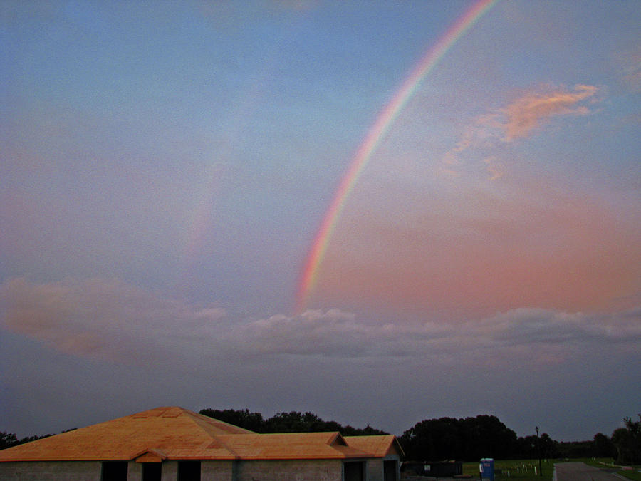 Rainbow times two Photograph by T Guy Spencer