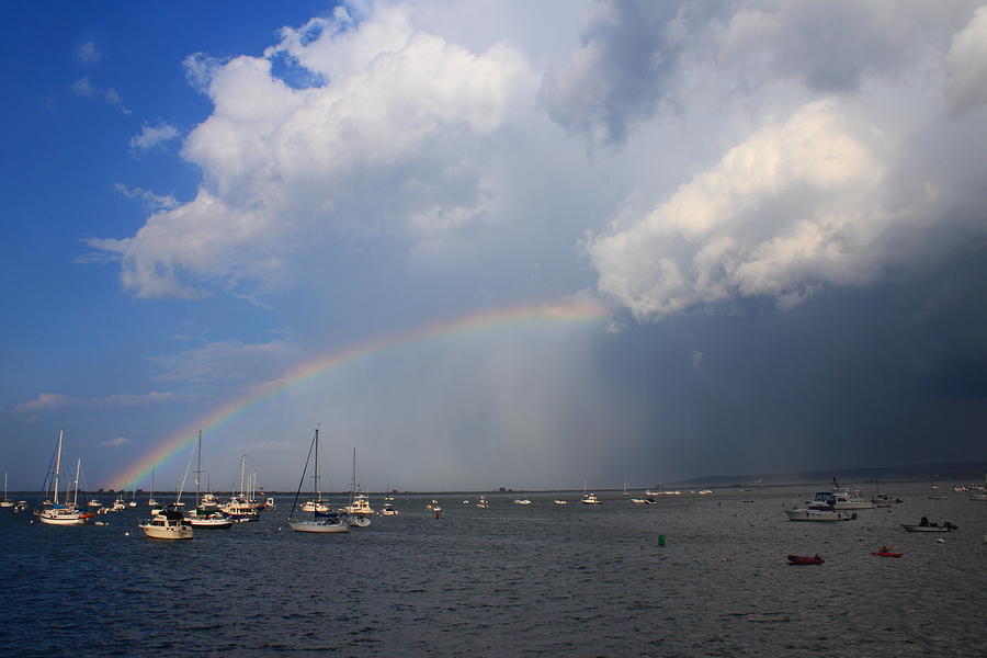 Rainbow Trailing Thunderstorm Photograph by John Burk