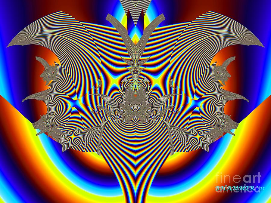 Rainbow Zebra Digital Art by Bobby Hammerstone - Pixels