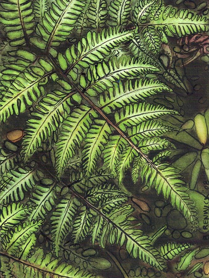 Rainforest Fern Painting by Brook Renwick