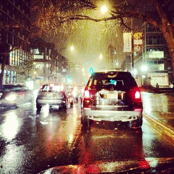 Rainy Chicago Night Photograph by Jonathan  Herrera