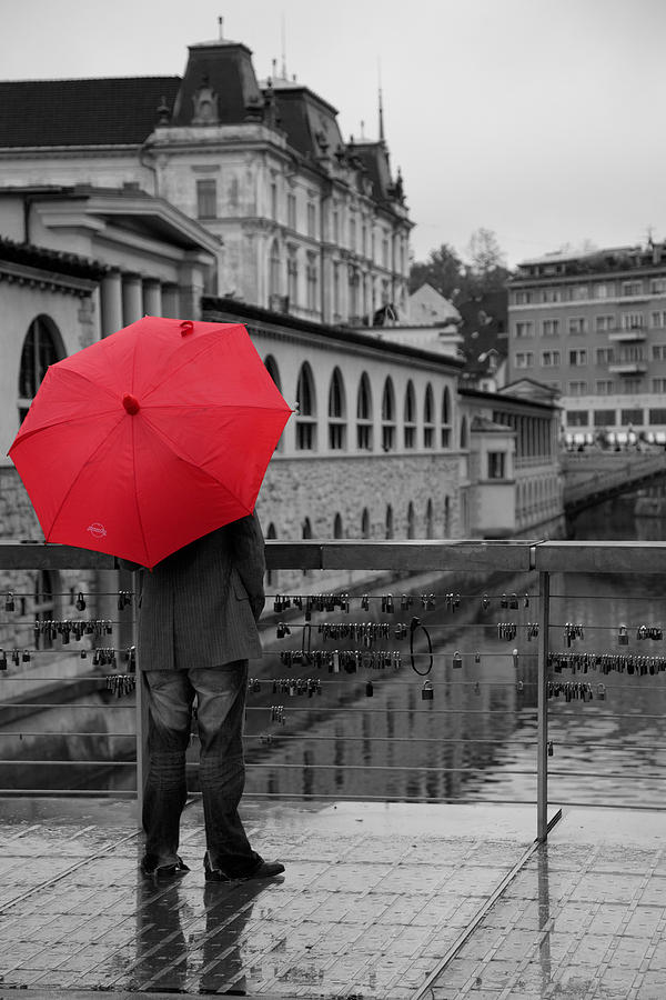 Rainy days in Ljubljana Photograph by Ian Middleton