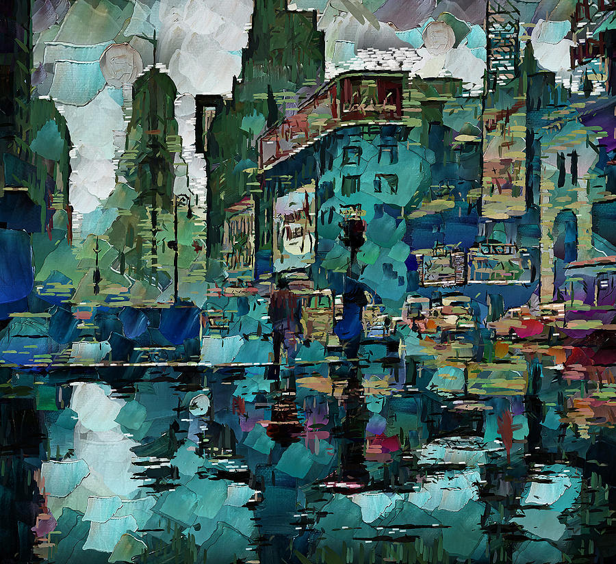 Rainy NYC Digital Art by Yury Malkov