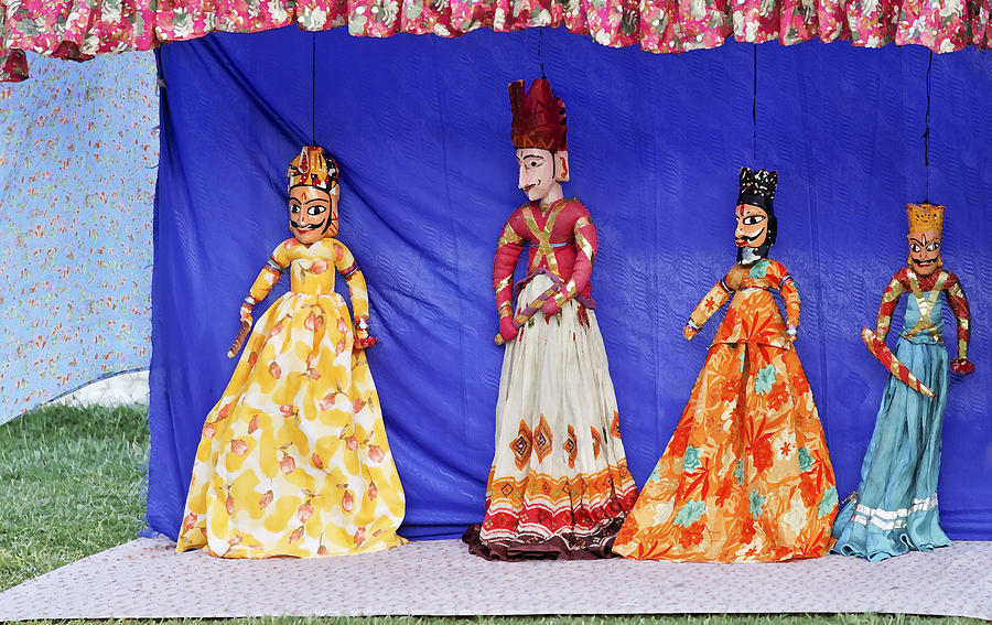 Toy Photograph - Rajasthan Tribal Puppet Show by Kantilal Patel