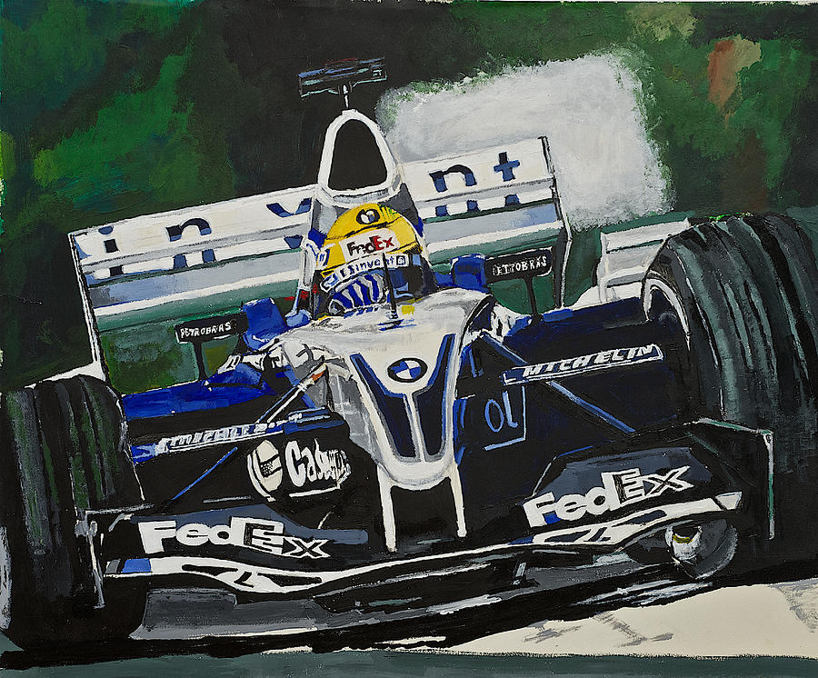 Formula 1 Painting - Ralf and Williams by Terry Gill