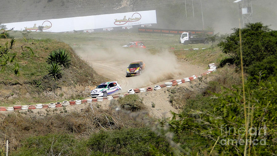 Mountain Photograph - Rally Racing Excitement by Al Bourassa
