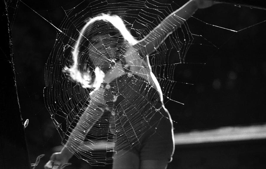 Raluca and the spiderweb III Photograph by Emanuel Tanjala