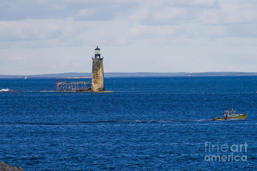 Lighthouse Photograph - Rams Island Ledge Light by Tim Mulina