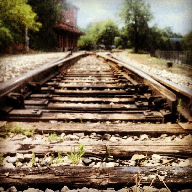 Train Photograph - Random Shot From Kent, Ohio. #railroad by Troy Thomas