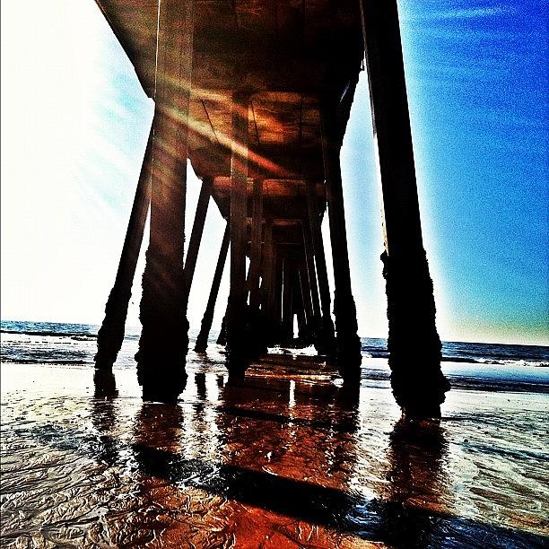 Pier Photograph - Random Throwaway Shot- #hermosabeach by Tyler Rice
