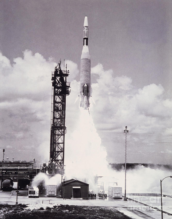 Ranger 7 Launch Photograph by Science Source