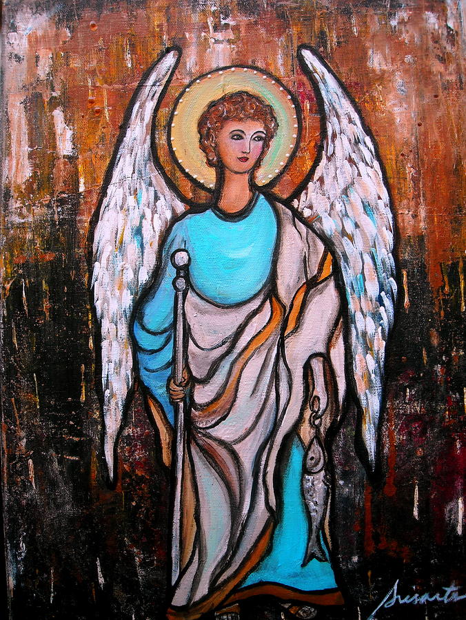 Raphael Archangel Painting by Pristine Cartera Turkus