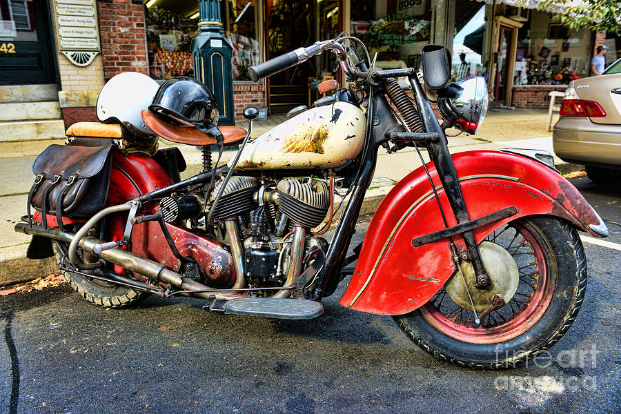 RARE Indian Motorcycle Photograph by Paul Ward