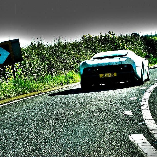 Car Photograph - Rare Jaguar Xj220, On The Road by Dave R
